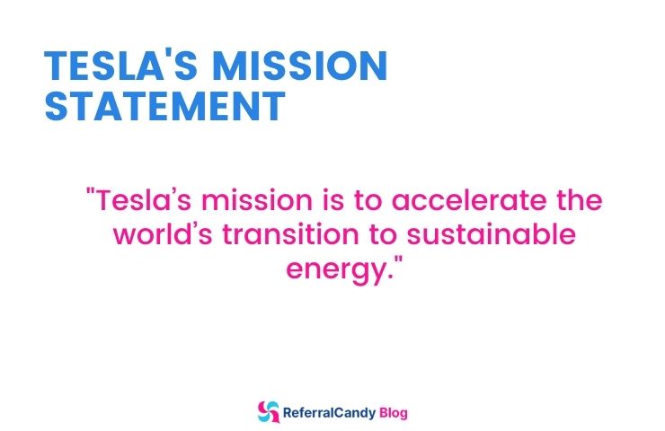 tesla's mission statement