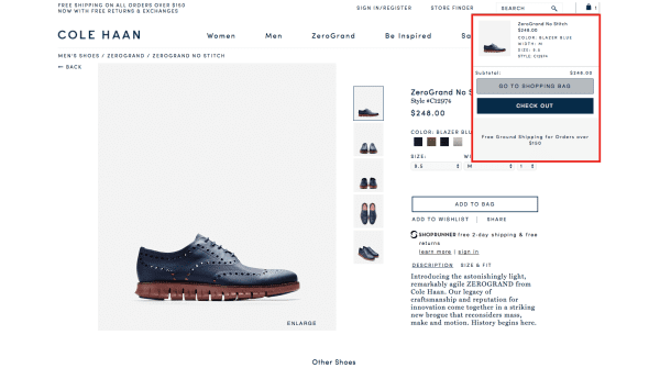 improve shopping cart
