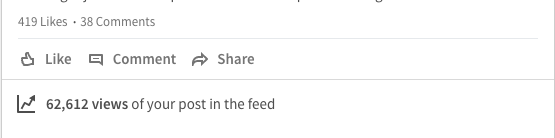 linkedin post