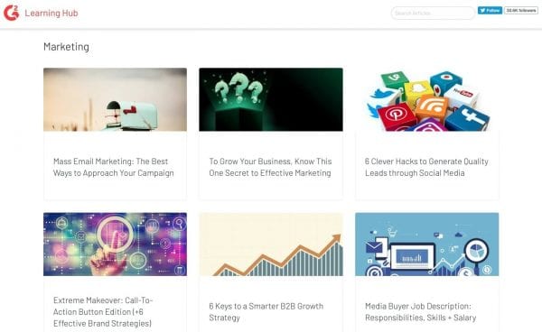 best marketing blogs g2 learn g2crowd marketing section