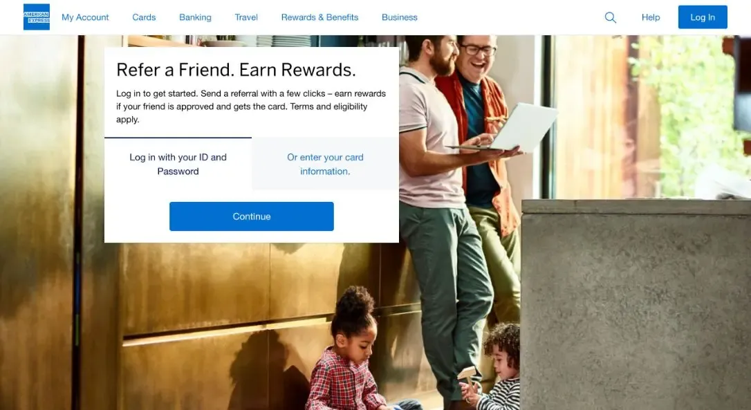 American express refer a friend form