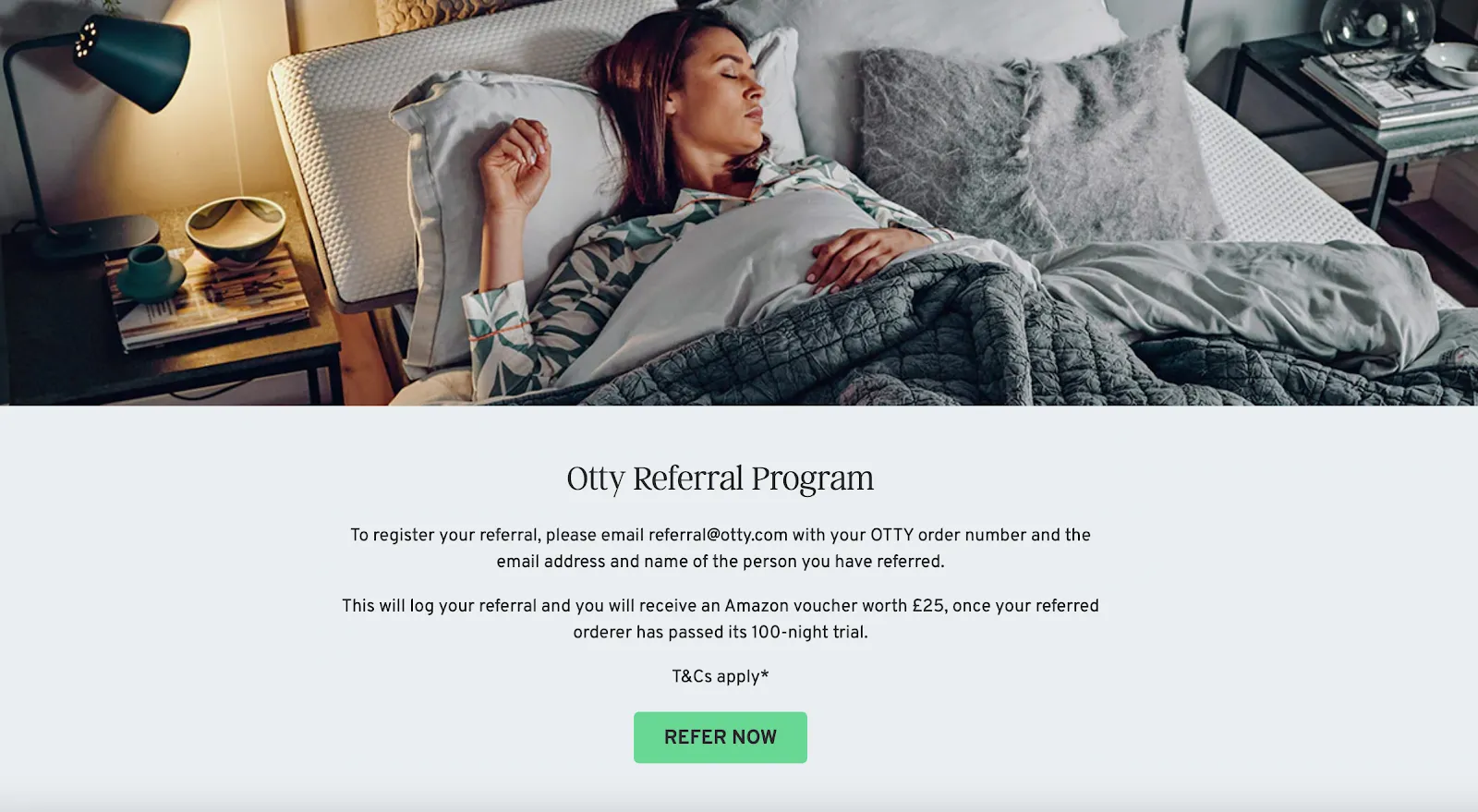 Otty referral program example