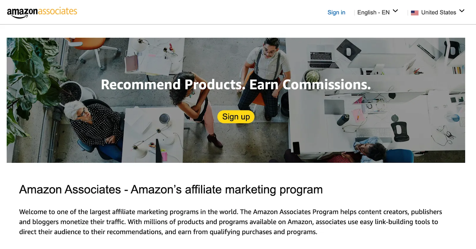 Amazon associates article