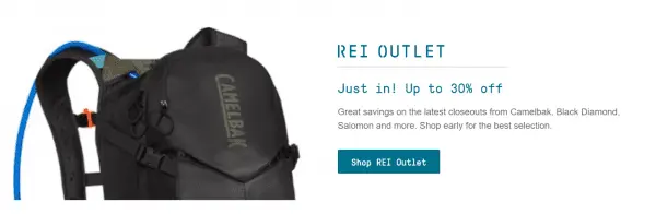REI ecommerce CTA