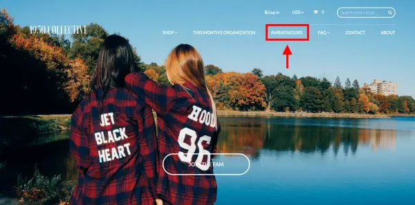 1950 Collective ecommerce CTA