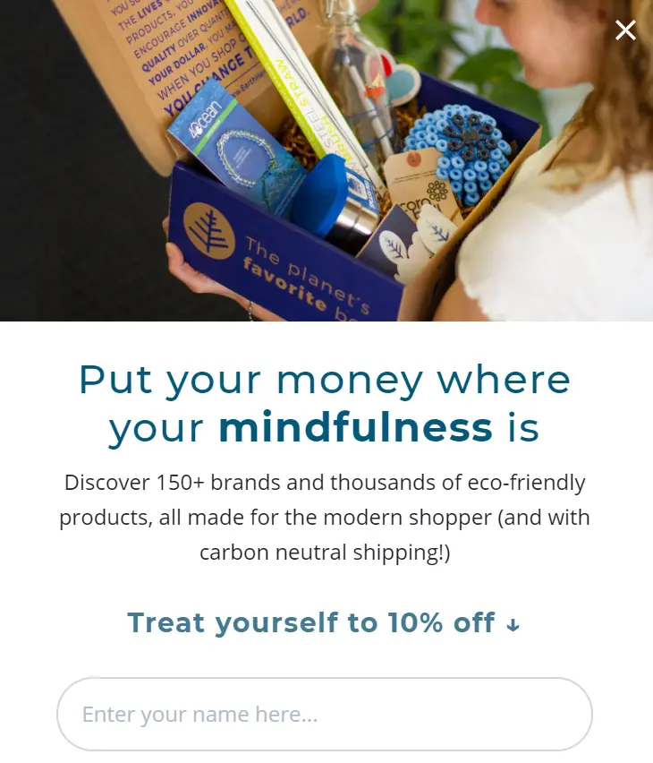 Earth Hero ecommerce CTA