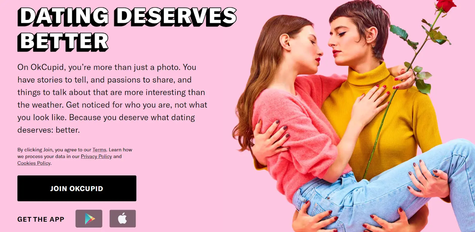 OkCupid CTA example