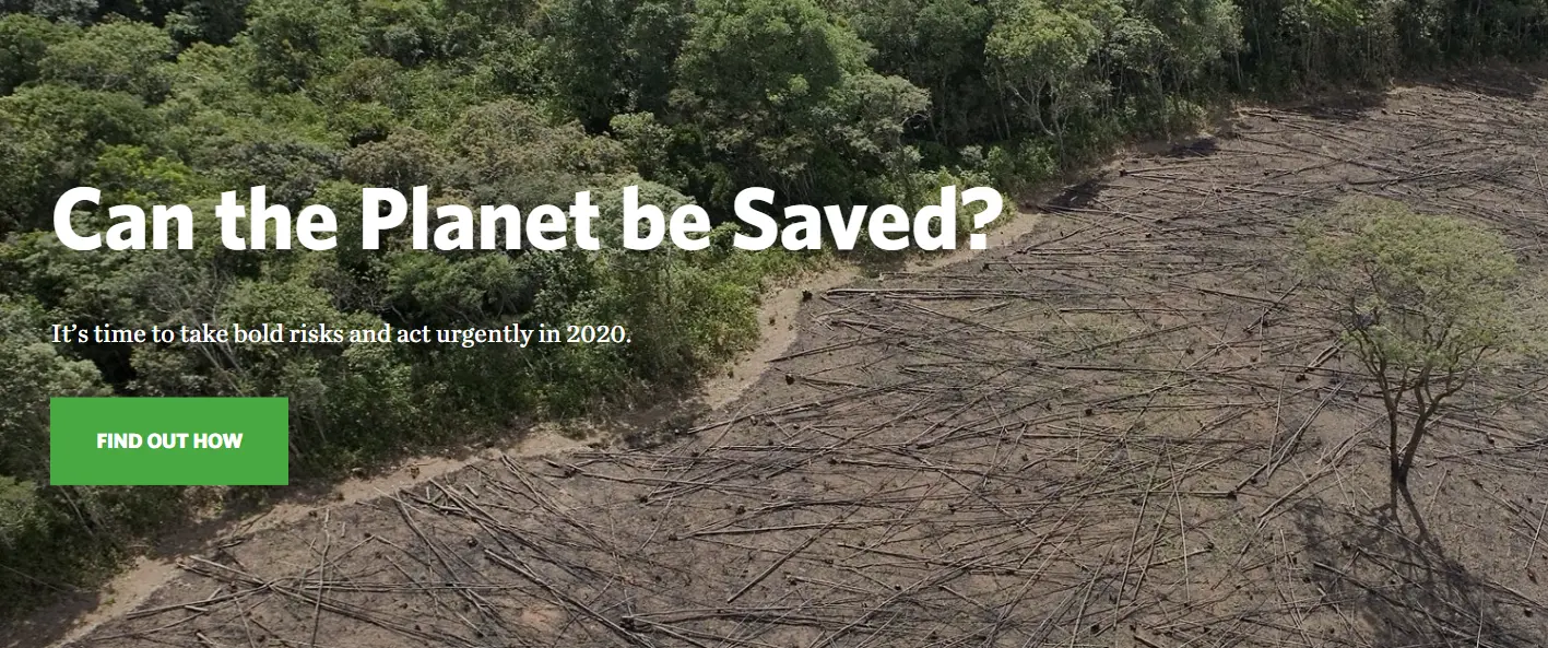 Nature Conservancy CTA example