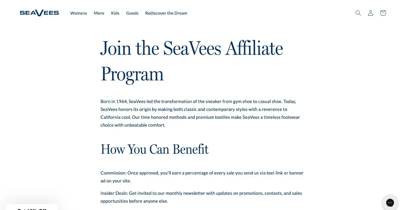 SeaVees affiliate program