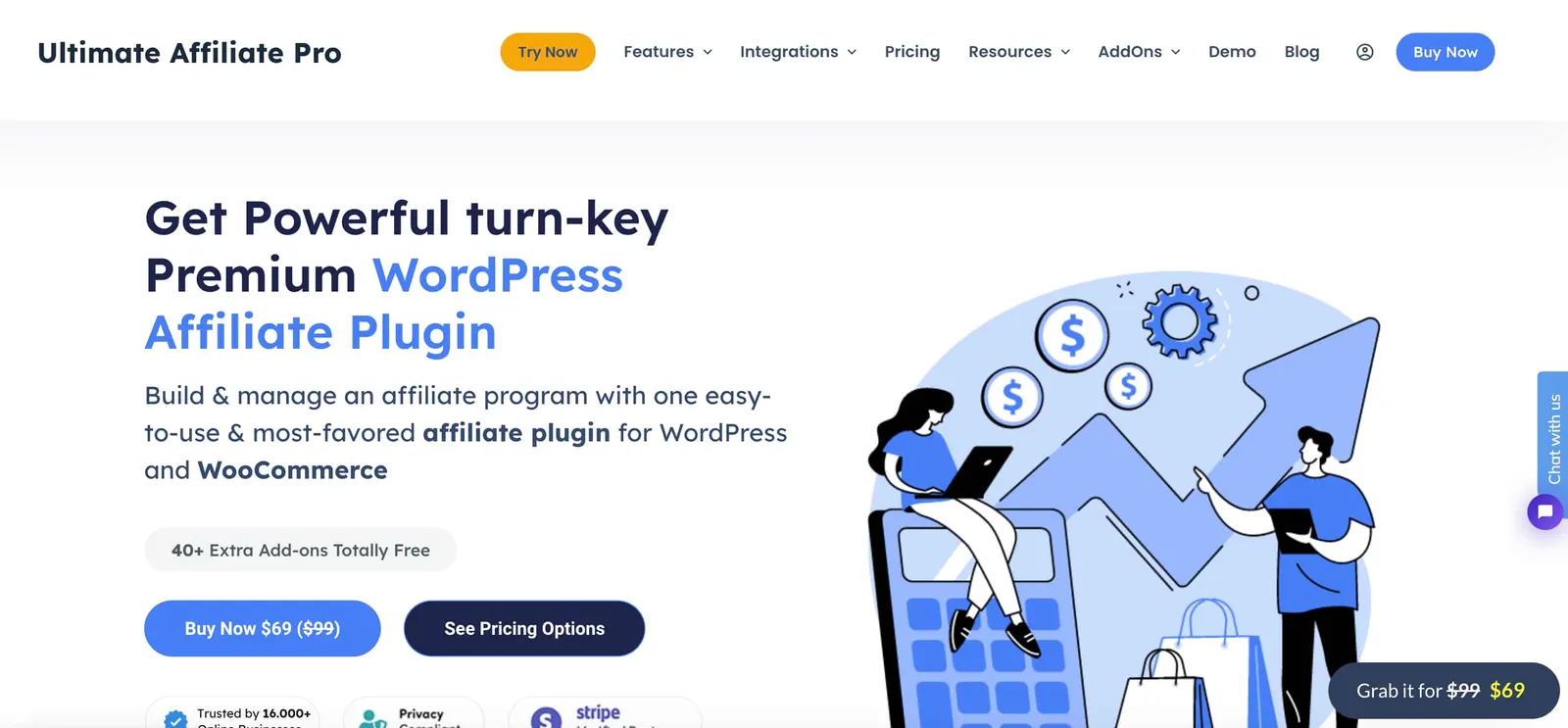 Home page of Ultimate Affiliate Pro