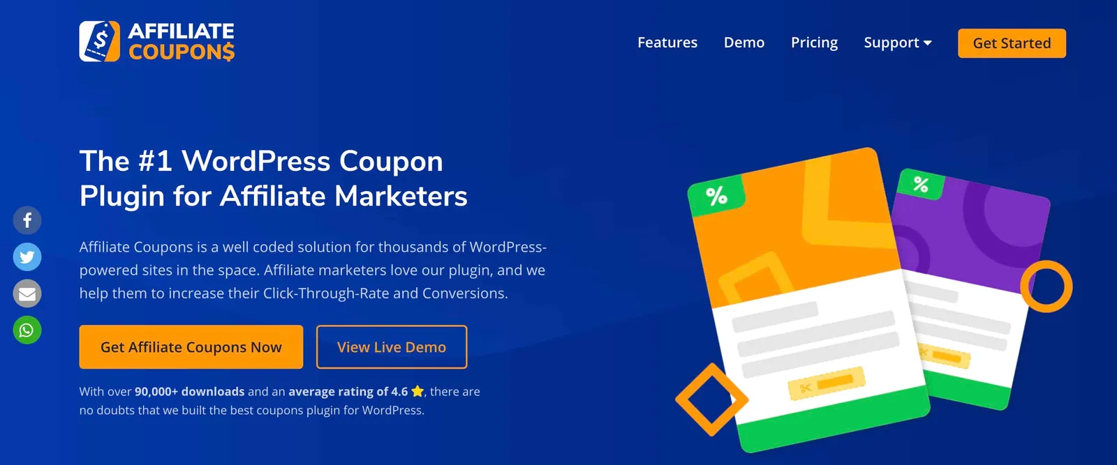 Home page of Affiliate Coupons