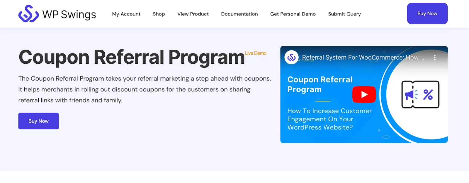 Coupon referral program plugin by WP Swings
