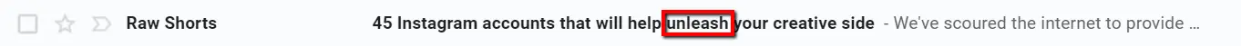 Headline example