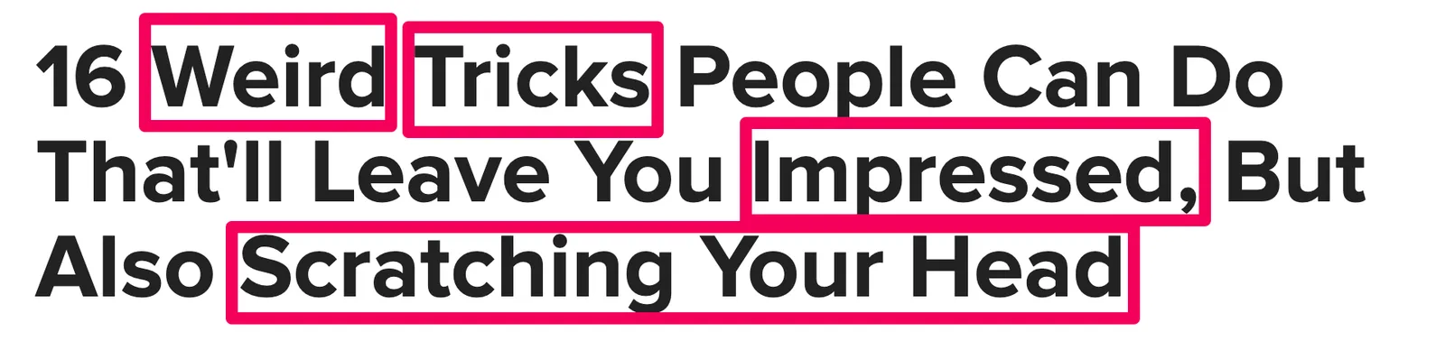 Headline example