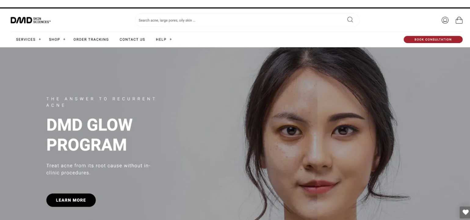 DMD skin sciences program page