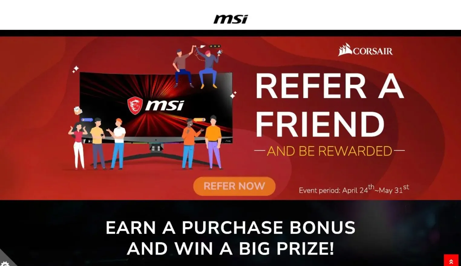 MSI referral program page