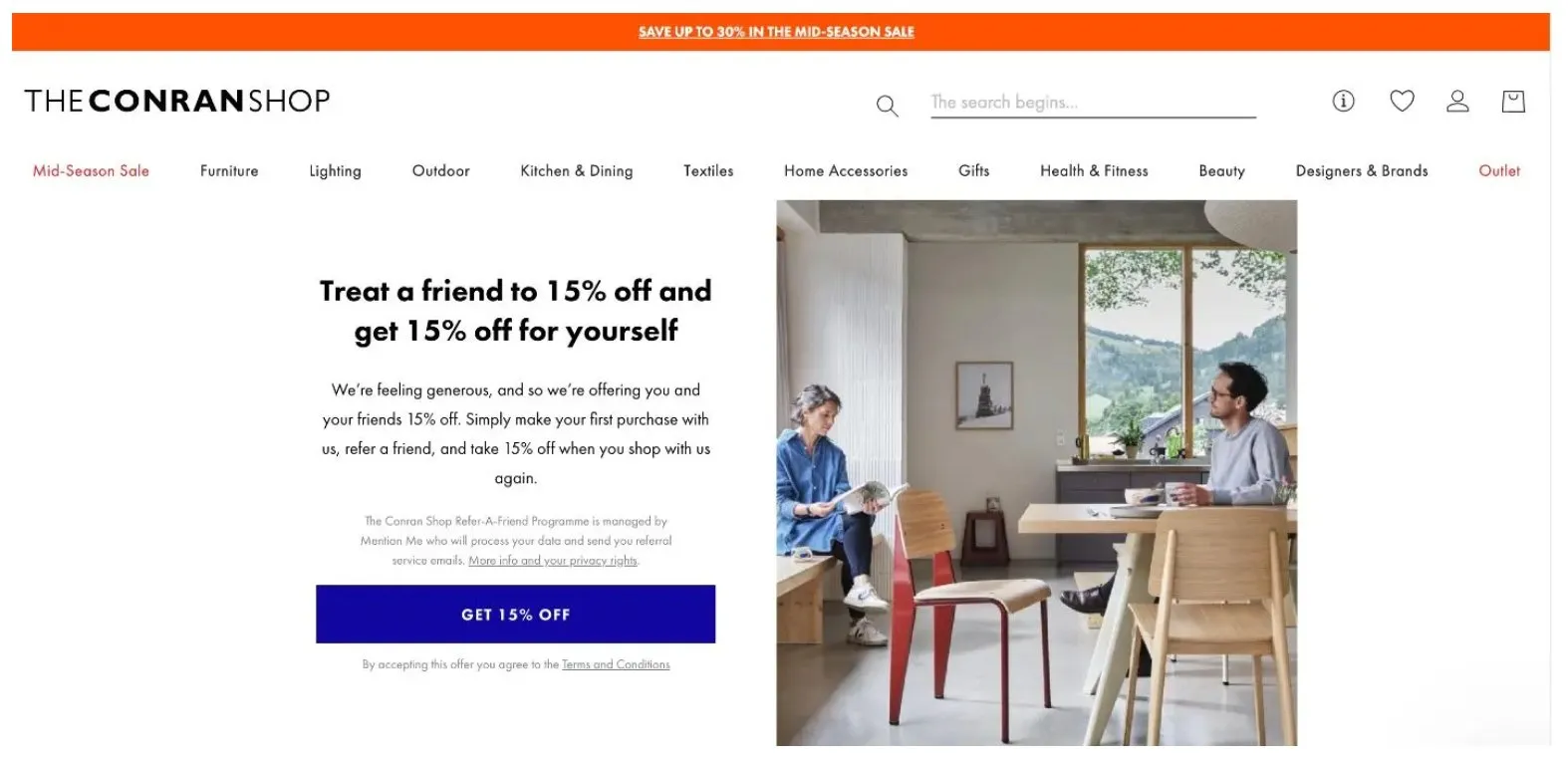 The Conran Shop referral program