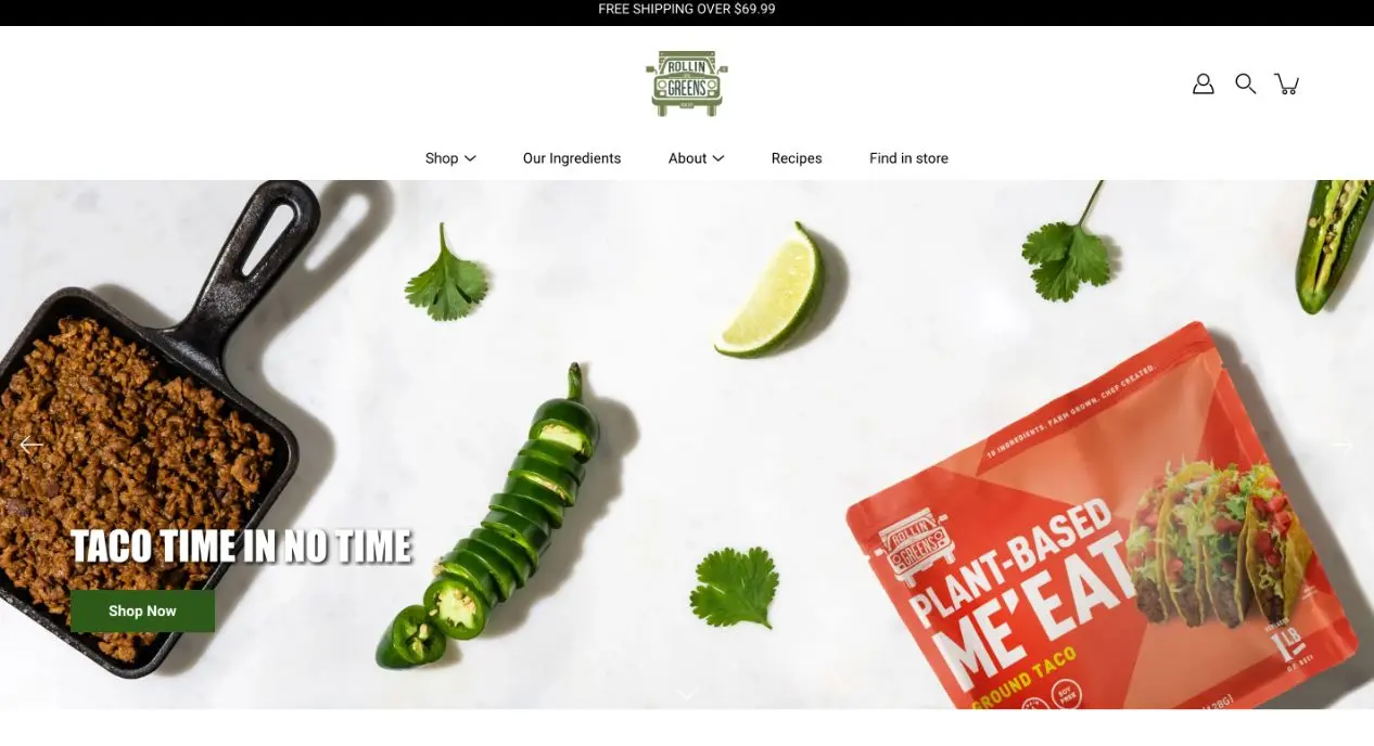 RollinGreens home page