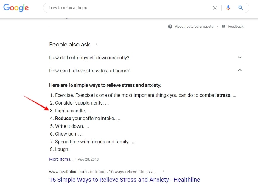top of funnel content on google