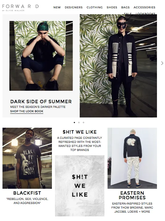 forward-menswear-ecommerce-site