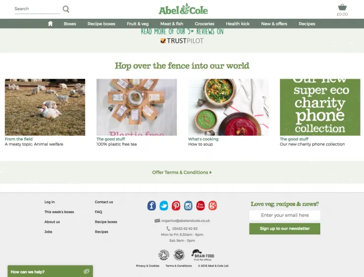 abel & cole design marketing