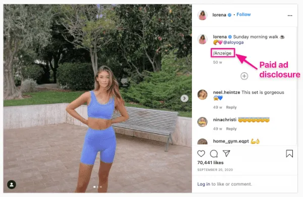 alo-yoga-brand-story-aloyoga-instagram-lorena-rae-paid-ad-disclosure