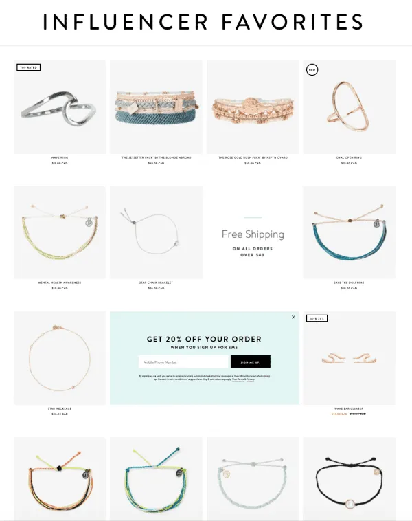 Pura Vida influencer favorites