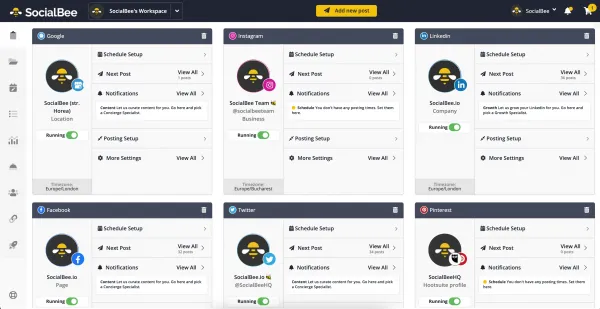 SocialBee Dashboard