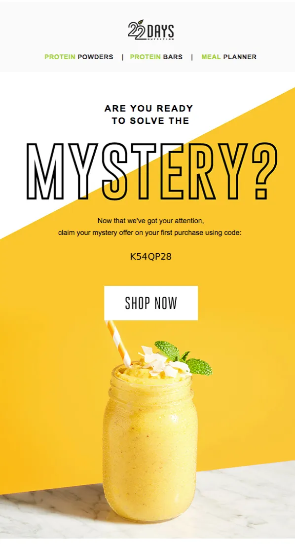 22 Days marketing campaign