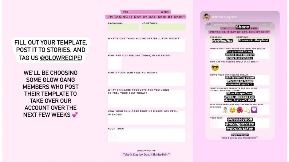 Glow Recipe's Day by Day campaign