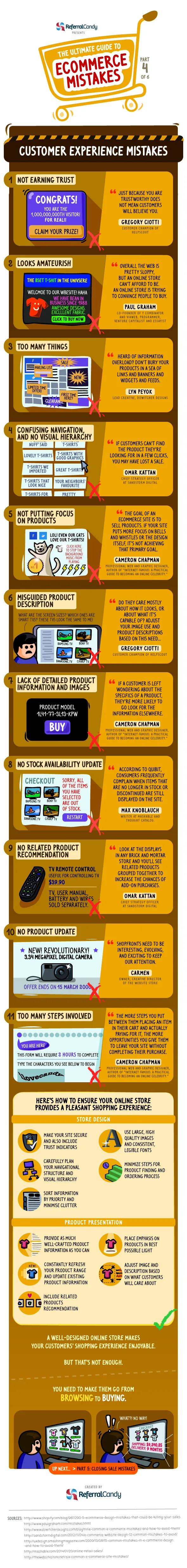 The Ultimate Guide to Ecommerce Mistakes: Customer Experience Mistakes [Infographic]