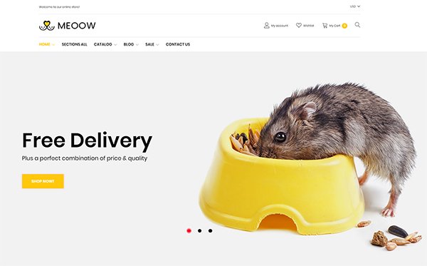 ecommerce templates referralcandy - Meeow - Cute Pet Shop Shopify Theme