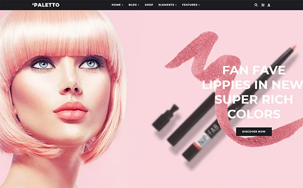 ecommerce templates referralcandy - Paletto - Cosmetic Store Elementor WooCommerce Theme