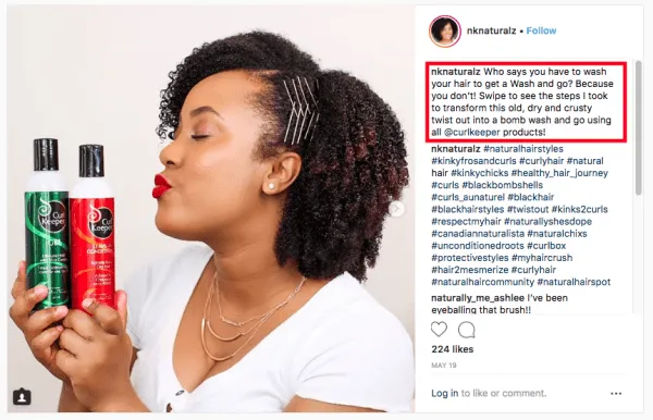 how to find influencers - identify influencers who write creative copy