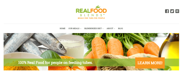 Real Food Blends Page