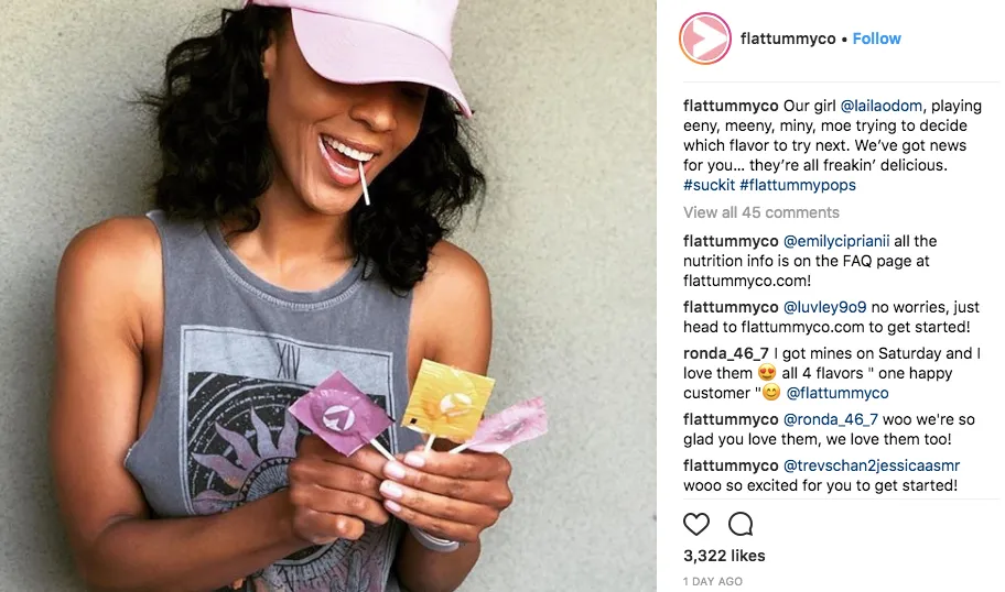 flat tummy tea and Laila Odom