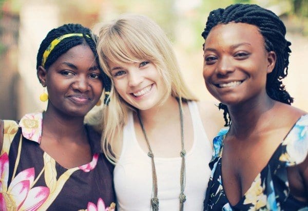 Founder of Sseko Designs, Liz (centre)