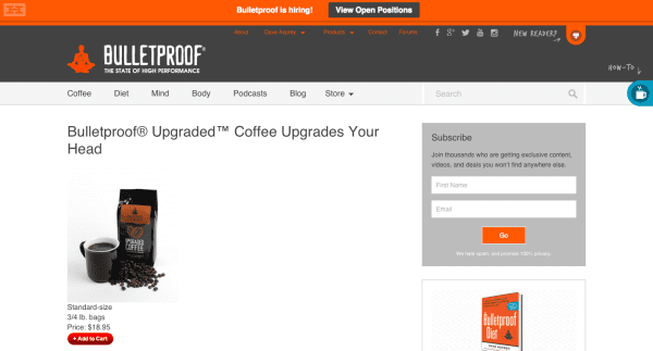Bulletproof Coffee 2 Emotional ReferralCandy