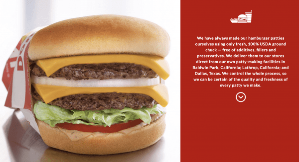 in-n-out burgers marketing strategy - commitment to quality