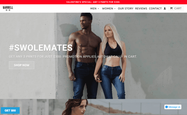 shopify success stories - barbell apparel used referralcandy referral marketing for success