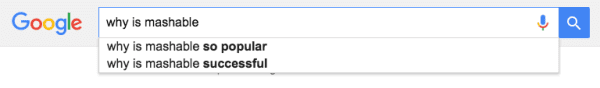 Mashable Google Search
