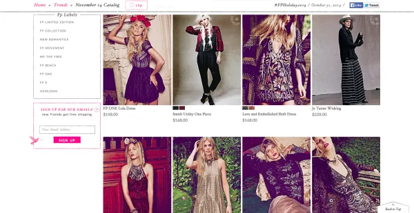 Free People clothes Liking ReferralCandy
